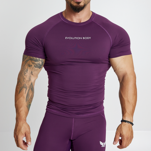 EVO-FIT T-shirt Evolution Body Μπορντό 2560BORDO