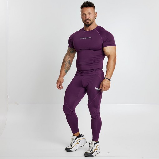 EVO-FIT T-shirt Evolution Body Μπορντό 2560BORDO