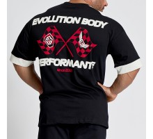 Κοντομάνικη μπλούζα Evolution Body Μαύρη 2649BLACK