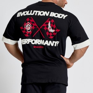 Κοντομάνικη μπλούζα Evolution Body Μαύρη 2649BLACK
