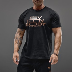 T-shirt Evolution Body Μαύρη-Μπρονζέ 2686BLACK-COPPER