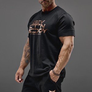 T-shirt Evolution Body Μαύρη-Μπρονζέ 2686BLACK-COPPER