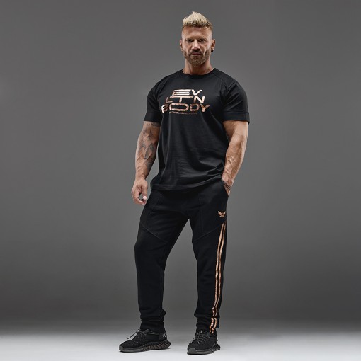 T-shirt Evolution Body Μαύρη-Μπρονζέ 2686BLACK-COPPER