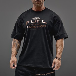 T-shirt Evolution Body Μαύρη-Μπρονζέ 2682BLACK-COPPER