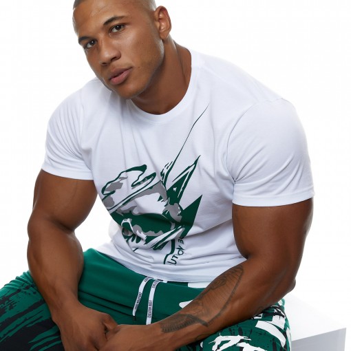 T-shirt Evolution Body Λευκό-Πράσινο 2462WHITE-GREEN