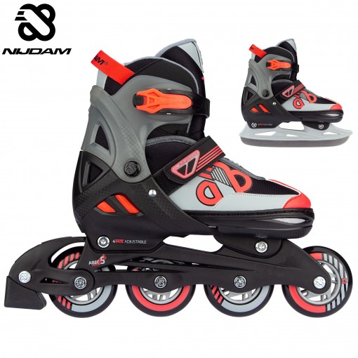 Nijdam Inline Skates - Παγοπέδιλα Combo "Red Raider" N14AC01